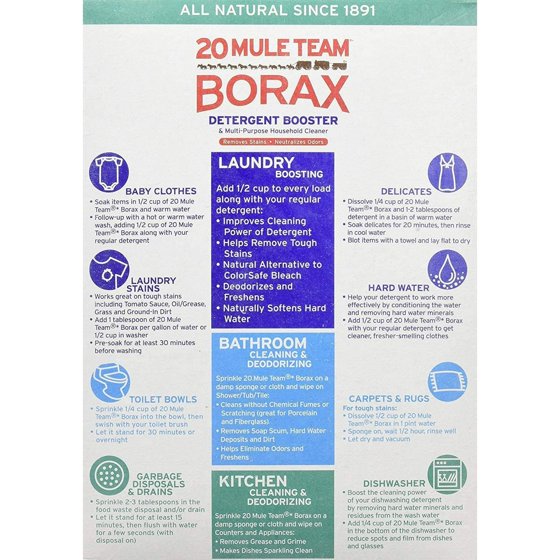 20 Mule Team Borax Natural Laundry Booster & Multi-Purpose Cleaner, 65 oz